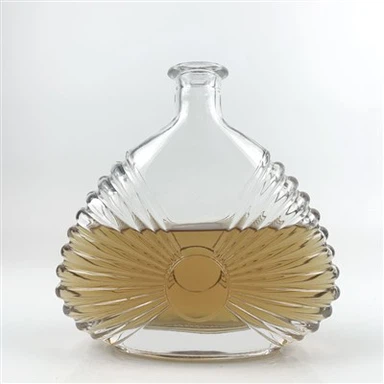 750ml Potel Gwydr Brandi XO Gwag Clir